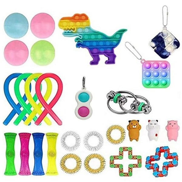 fidget toys pop it stressbollar fidget toys pack/set 27 st