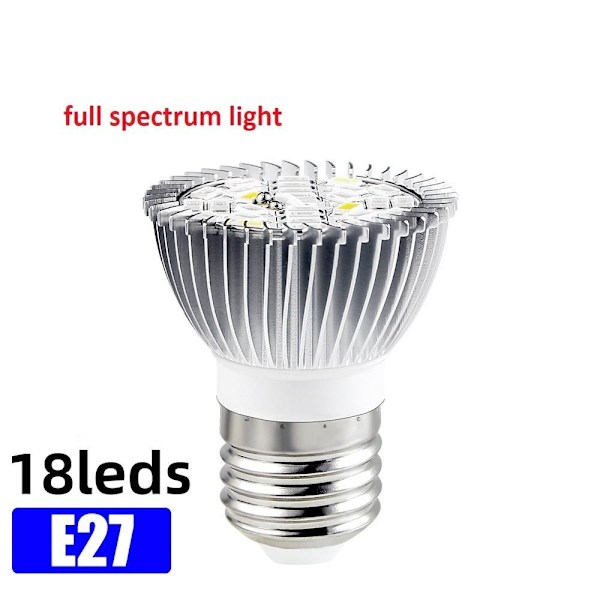 växtbelysning lampa växtlampa växtbelysningen led lights E27-18 LEDs