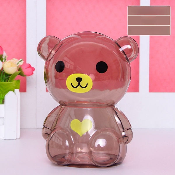piggybank spargrisar piggy bank björnform 15cm brun