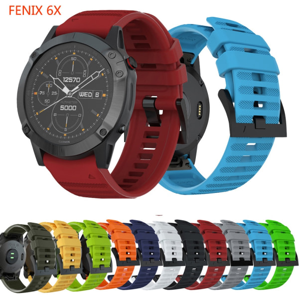 armbånd silikone Garmin 20mm Fenix ​​6s 20 mm blå