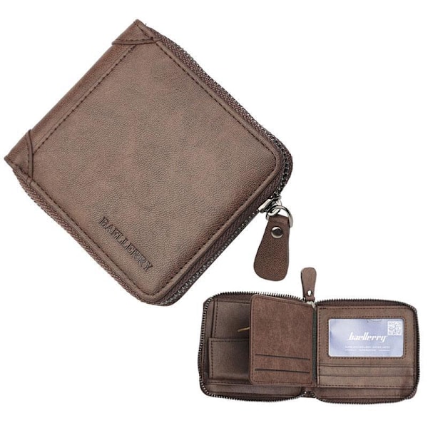 Baellerry Luxury Wallets Lyhyt vetoketju Bifold nahkalompakko keltainen