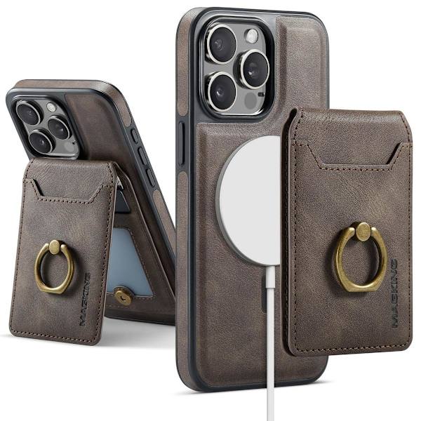 (Til iPhone 16 Pro Max) MagSafe Telefoncover med roterende ring sort