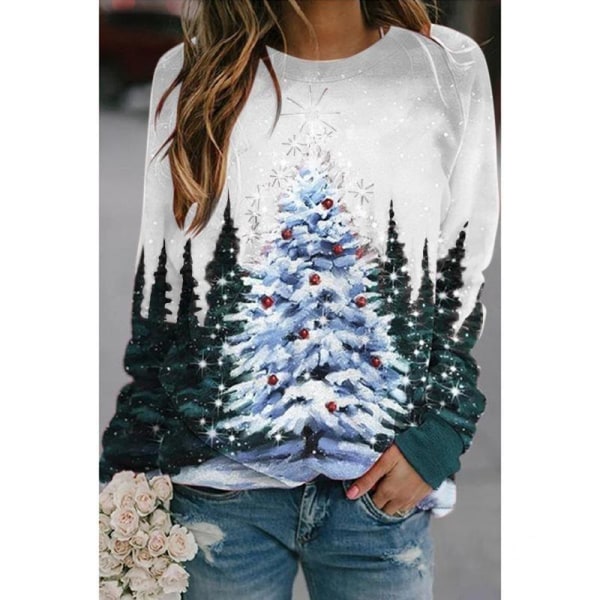 Juletøj kvinder/mænd voksen langærmet sweater 1 stk l