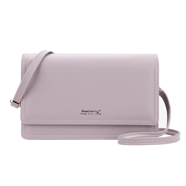 Baellerry Kvinder Mode Små Crossbody Tasker Hasp Telefon Clutch Taske rød