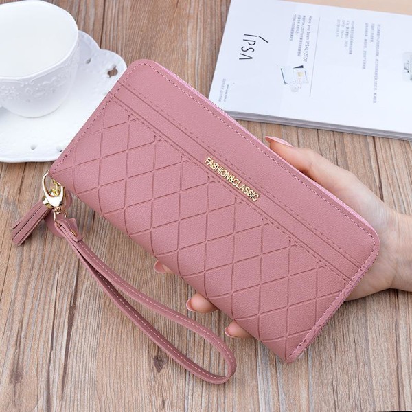 Baellerry PU käsilaukut nahka naisten lahjat muoti clutch laukku tumma vaaleanpunainen 19,5 cm * 10 cm * 2,8 cm