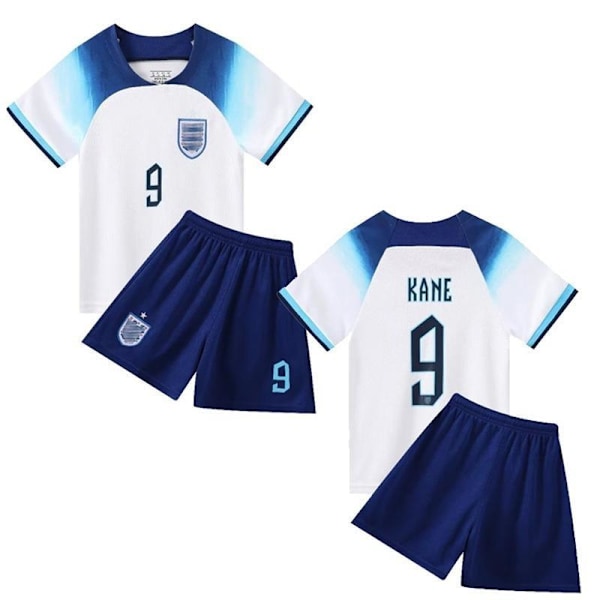 England Hem Nummer 9 Kane Fotbollströja &amp; Shorts Set - Barn #24 (140CM)