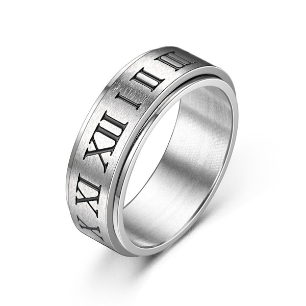 Afslappende tankegang - Stresslindring og angstfrigivende Ring 8mm stålmaling nr. 10