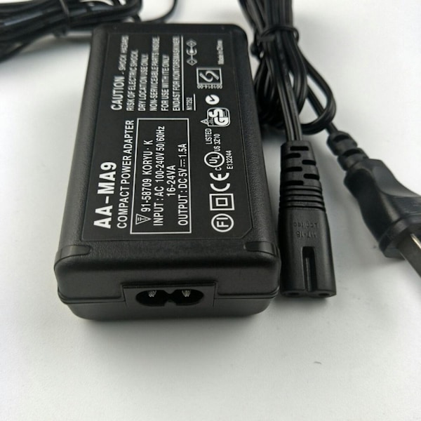 Samsung DV-kameraoplader AA-MA9 netadapter til kameraer i HMX-serien sort AA-MA9