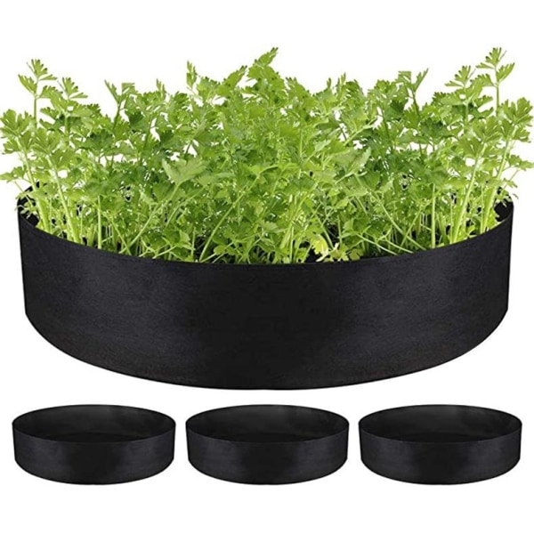 2 pack odlingssäck odlingspåse odlingslåda svart 50*20cm