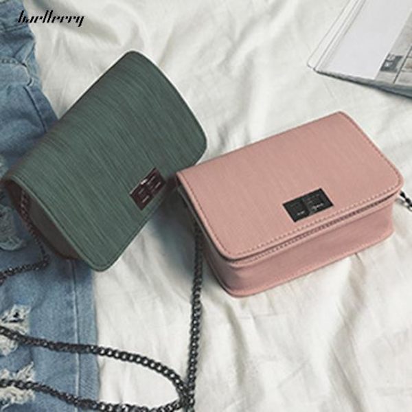Läderväska Axelremsväska Crossbody-påse Rosa