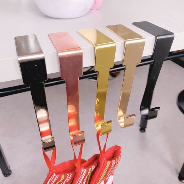 2st väskhängare bord handväskhållare krokar väskhållare handbaga 2st (guld)