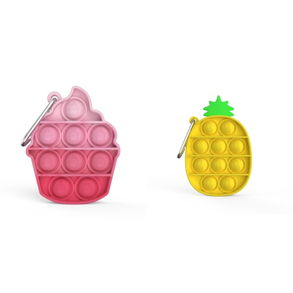 mini pop it fidget toys leksak sensory 2 st