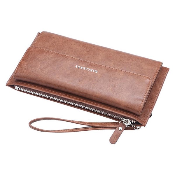 Baellerry miesten muoti clutch laukut Business nahka tuotemerkkien suunnittelu p musta 22cm * 12cm * 3cm