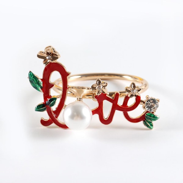 Servietringe Jul Thanksgiving Holidays Julepynt Julepynt ca 6 stk / kærlighed