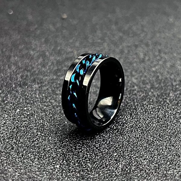anti stress fidget spinner roterande ring ringar Size7/17mm