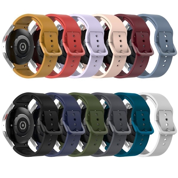 Armbånd i silikone til Samsung Galaxy Watch7/6/5 Watch FE sort