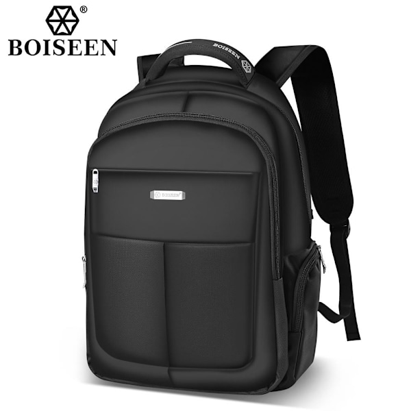 Boiseen Business Laptop Ryggsekk for menn - Vannresistent, stor kapasitet svart