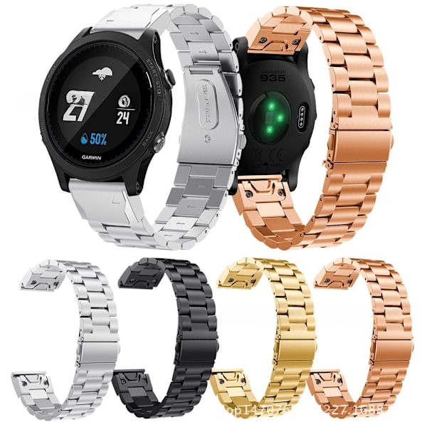 armband stål Garmin forerunner 935/945 guld