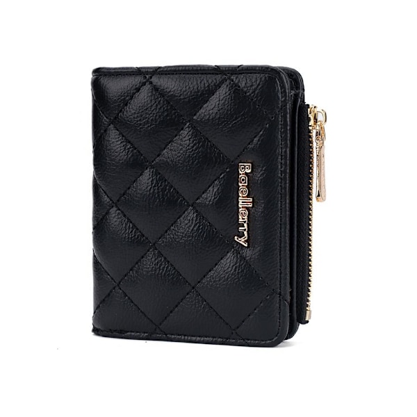 Baellerry Kort plånbok för kvinnor Mode Quiltad Bifold Zipper My grön