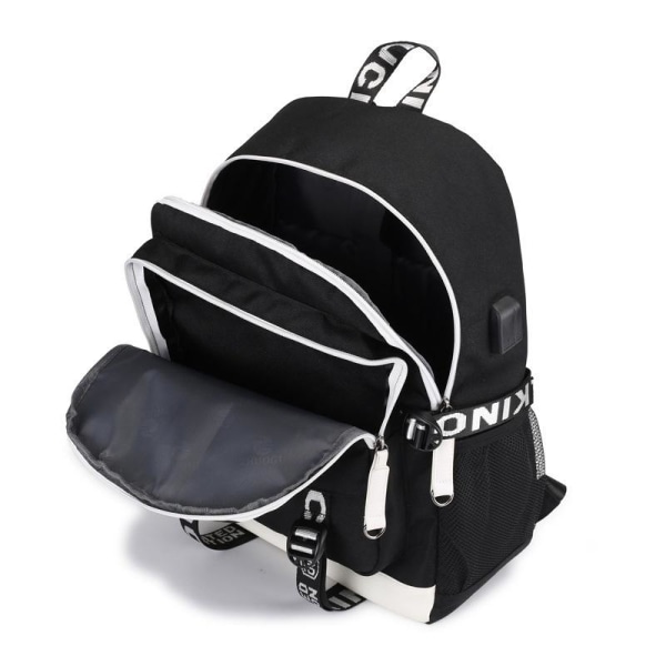 døre roblox rygsæk børn rygsække rygsæk med USB stik 1s blå 2