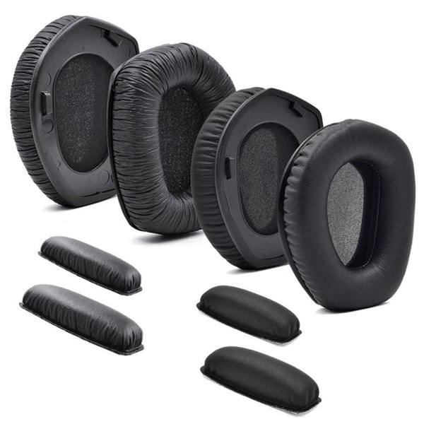 öronkuddar eller huvudkudde för Sennheiser HDR RS165 RS175 RS185 tyg B