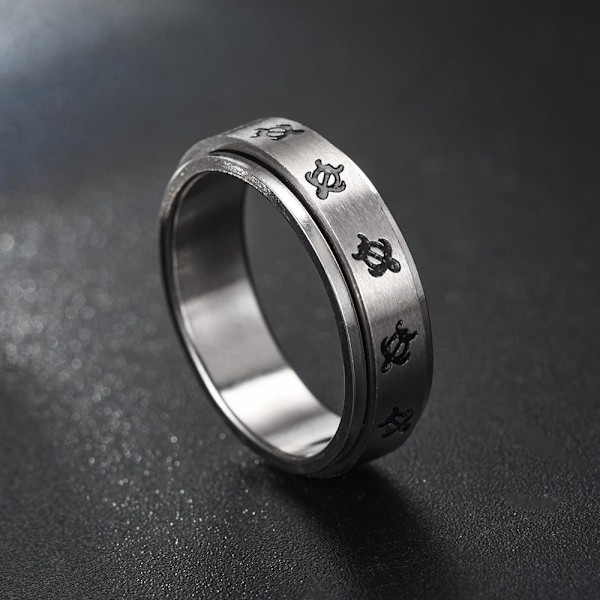 anti-angst spinner fidget roterende ring ringe størrelse 9/19 mm