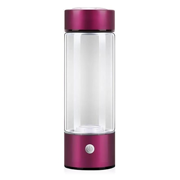 Vannionisator 420ml vannflaske rosenrød