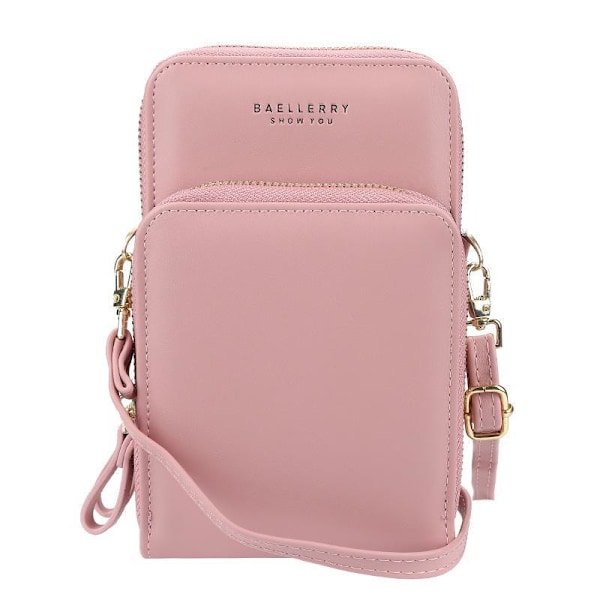 Baellerry Women Axelväskor Läder Mode Dragkedja Crossbody Messen Blå 19cm*11cm*5cm