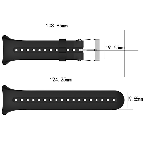 armbånd silikone Garmin Swim Watch sort