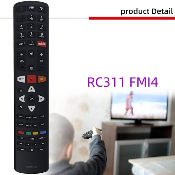 fjernbetjening udskiftning fjernbetjening til JVC TCL RC311S RC311 FMI4 FM rc311 fmi5