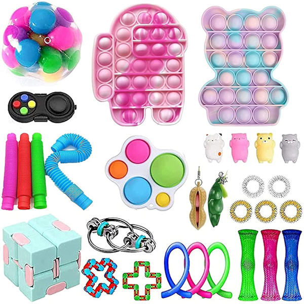 fidget toys pop it stressbollar fidget toys pack/set 30 st
