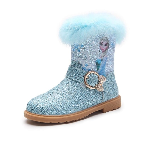 prinsessesko elsa sko børnefestsko blå 18,5 cm / størrelse 28