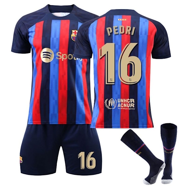 jalkapallo jersey jalkapallo vaatteet jersey fc barcelona messi pedri auba #16 sokker #26