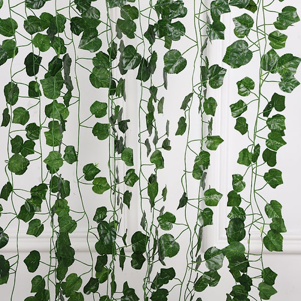 kunstige hængeplanter plastikblade 12 stk klinge type d