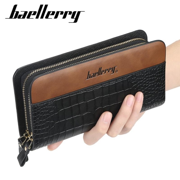 Baellerry Plaid Clutch Bag Miesten lompakko pitkä matkapuhelinlaukku kuten kuvassa 3