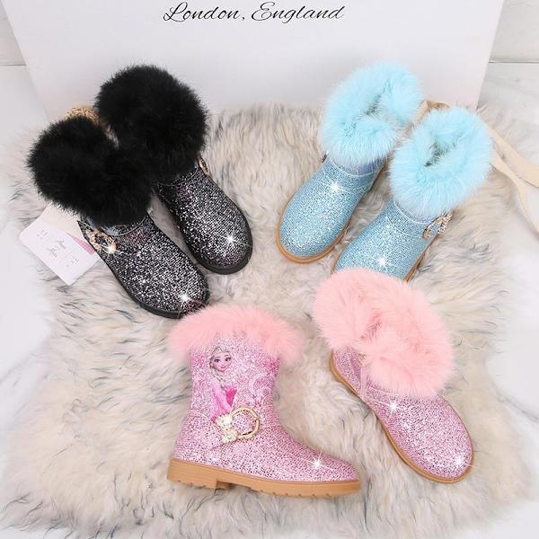 prinsessesko elsa sko børnefestsko pink 19,8 cm / størrelse 30