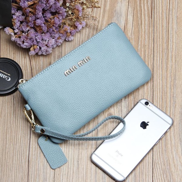 Ægte læder kvinder clutch tasker mode håndtasker ko læder dame lyserød 20 cm * 11 cm * 1 cm