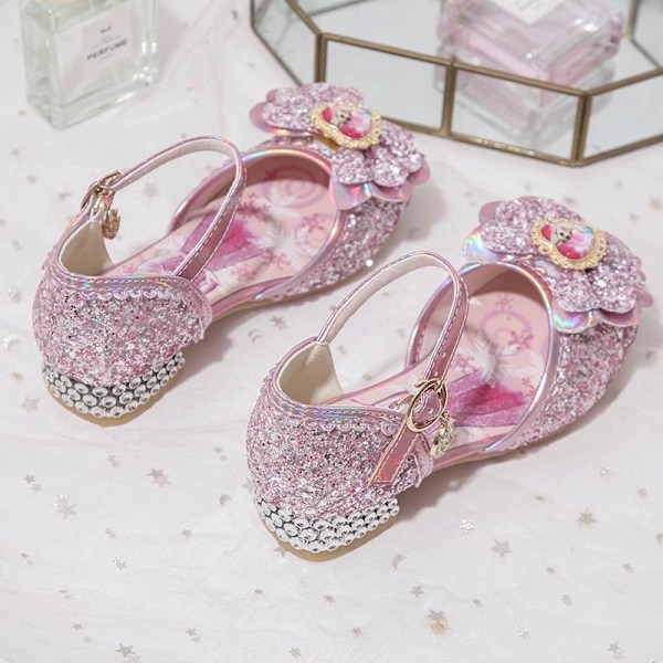 prinsesskor elsa skor barn festskor silverfärgad 16cm / size23