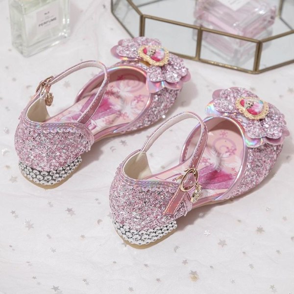 prinsesskor elsa skor barn festskor silverfärgad 22.5cm / size36