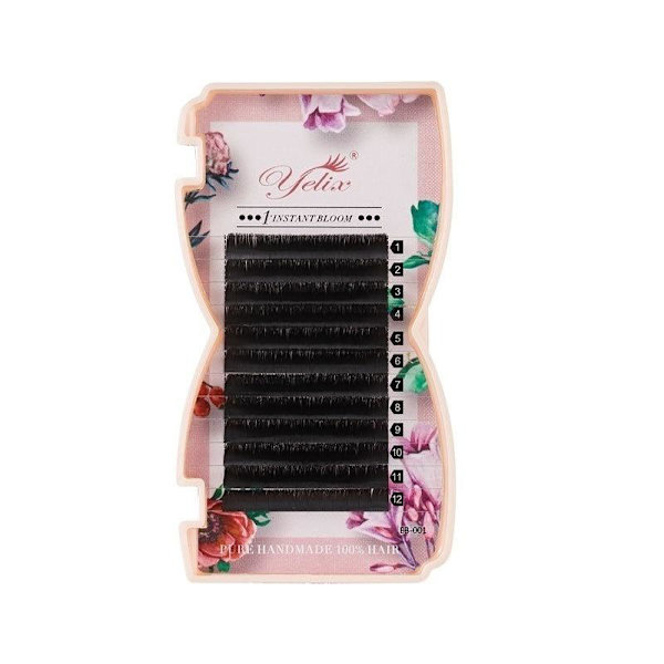 Eleganta Yelix Premium Fransar/fransförlängning/lashes Pack 0.03CC 13mm