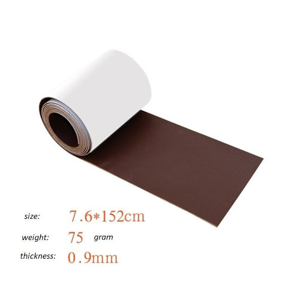 itseliimautuva nahka korjaus nahan korjaus nahka korjaus korjaus leatherla tumman ruskea 7,6*152cm 1kpl