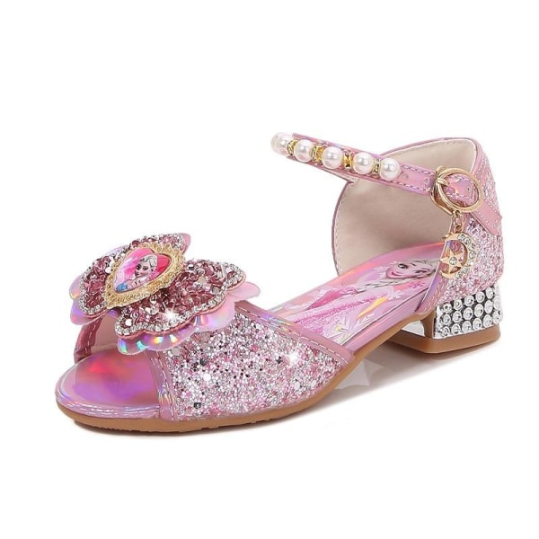 prinsesskor elsa skor barn festskor rosa 22.5cm / size37