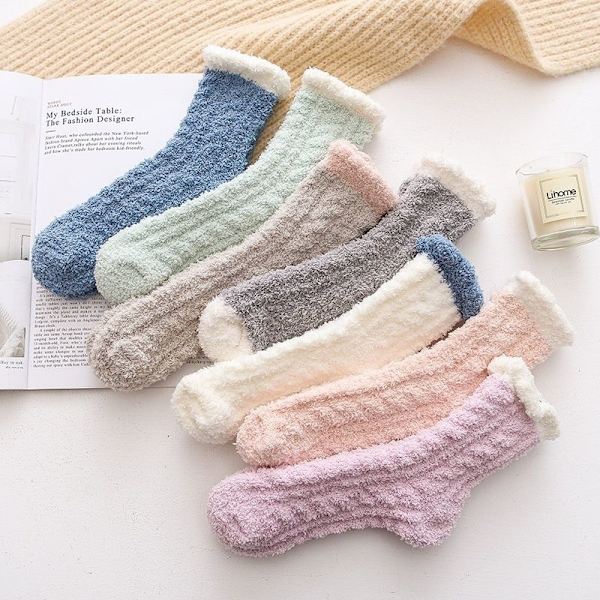 fluffiga strumpor kvinnor dam kvinnor vinterstrumpor pack 2 par