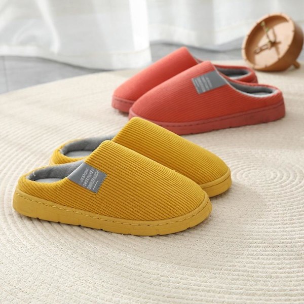 fluff tofflor varma tofflor innetofflor orange röd 40-41 (insida 26cm)