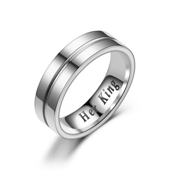 Hennes kung hans drottningpar diamantring - matchande förlovning hans drottning med diamant nr 8