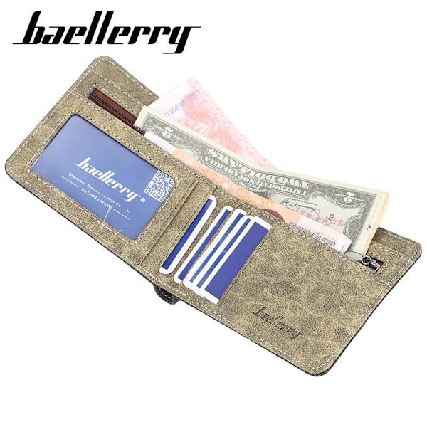 Baellerry Canvas Lompakko Vintage Käyntikorttikotelo Korttityyli Mod musta 12 cm * 10 cm * 2 cm