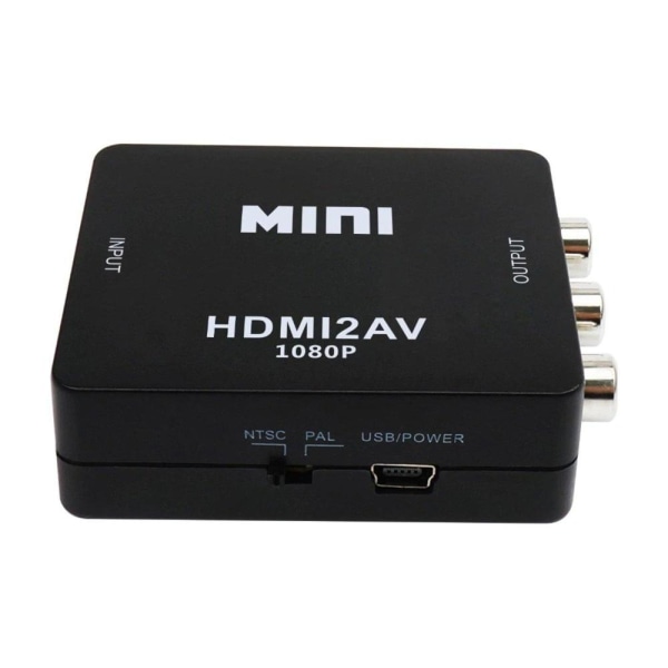HDMI till RCA Audio Video AV CVBS Kompositvideo HDMI2AV Adapter