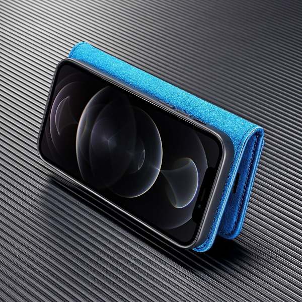 (Til iPhone 16) DG.MING Lædercover til telefon: Fuld dækning, a sort