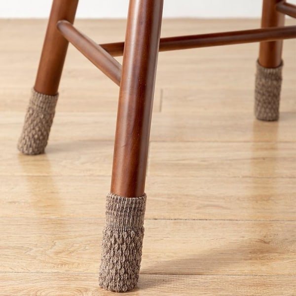 Halkfria strumpor för möbeltassar golvskydd bord stol stolsben b 16st/Kaki 8cm
