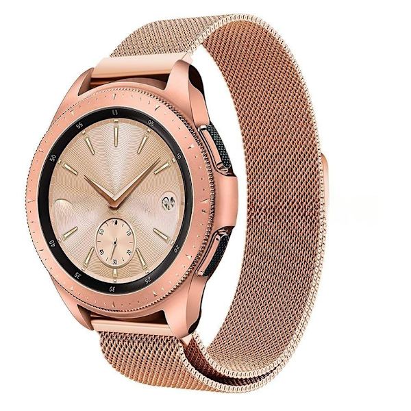 armbånd i stål til Samsung Galaxy Watch 42mm/46mm 20 mm sort (42 mm)